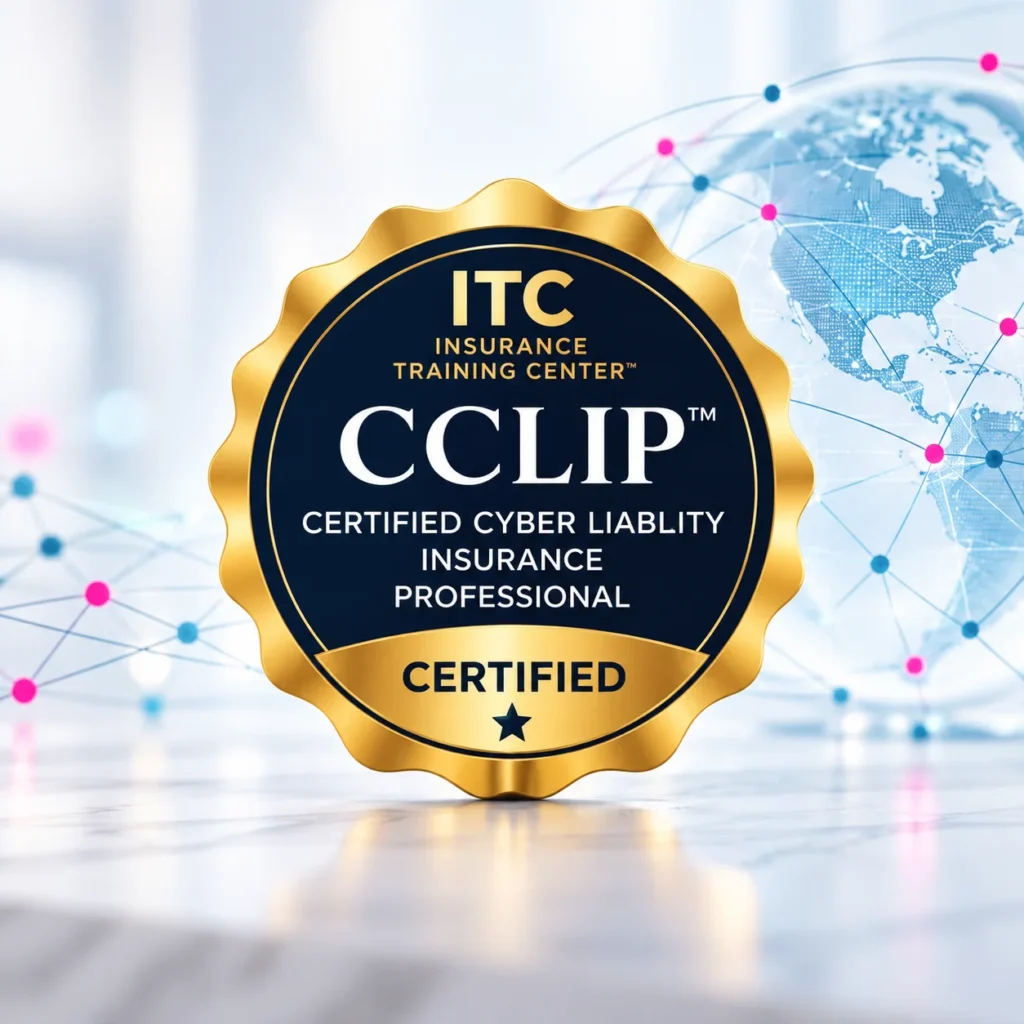Certified Cyber Liability Insurance Professional (CCLIP™) badge representing ITC's cyber insurance certification